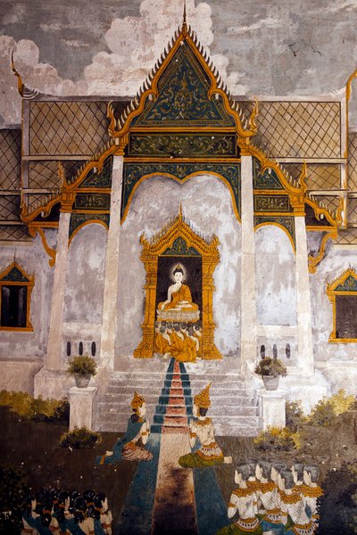 Fresco Depicting a Scene of the Buddha